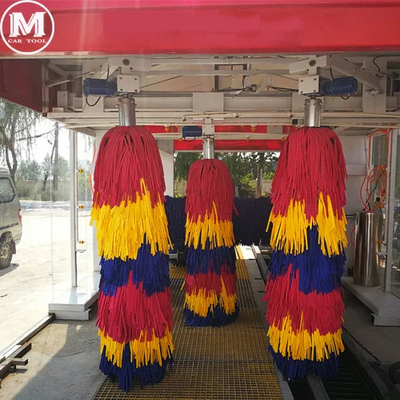 Mesin Cuci Mobil Otomatis Tipe Terowongan Besar Berkecerdasan dengan 9 Sikat