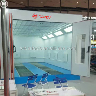 LED Lampu SUV Car Spray Booth 6900*3900*2650mm dengan Filter Eksos Serat Kaca