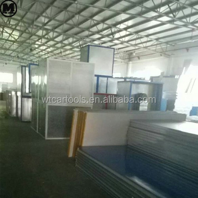 LED Lampu SUV Car Spray Booth 6900*3900*2650mm dengan Filter Eksos Serat Kaca