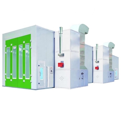 220V Industrial Car Spray Booth Dengan Fiberglass Floor Filter Dan Exhaust Fan