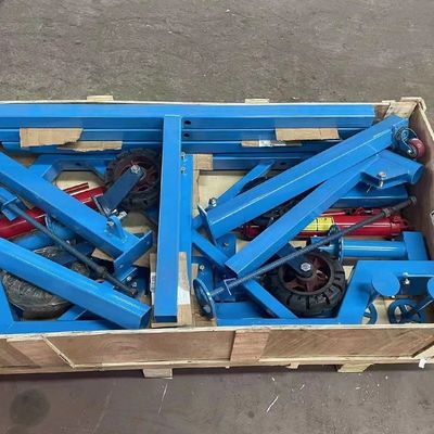 Tinggi yang dapat disesuaikan 6000lbs Kereta berat Rotisserie Auto Body Painting Stand Lebar Meja Kerja