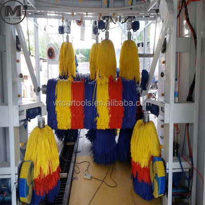 9 Sikat Mesin Cuci Mobil Otomatis Dengan Pengeringan 6000*3660*2800 Ukuran