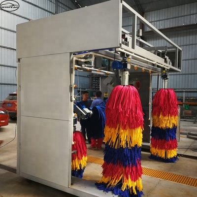 Mesin cuci mobil otomatis tipe gantry dengan pengering opsional dan penyemprotan busa lilin