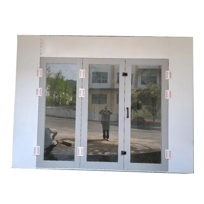 48pcs Lampu LED dan 7.5KW Exhaust Fan CE Disetujui Spray Booth untuk Automotive Painting