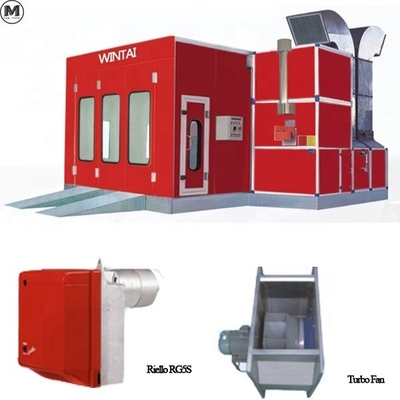 NM Disc Dia. European Automotive Car Paint Booth dengan lampu LED dan CE Approval