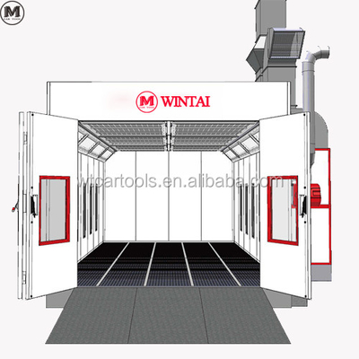NM Disc Dia. European Automotive Car Paint Booth dengan lampu LED dan CE Approval
