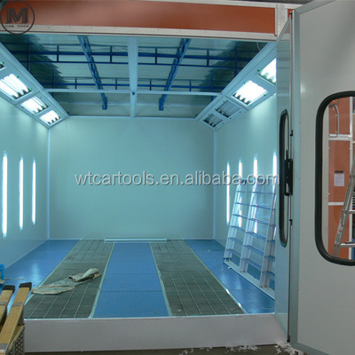 NM Disc Dia. Semi Down Draft Car Painting Spray Booth untuk operasi Auto Painting