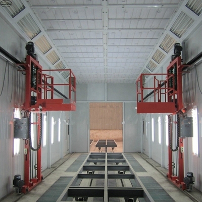 Diesel Burner Truck Spray Booth 220V 39KW Dengan lampu LED Dan kipas 11KW