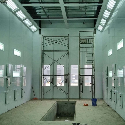 Diesel Burner Truck Spray Booth 220V 39KW Dengan lampu LED Dan kipas 11KW