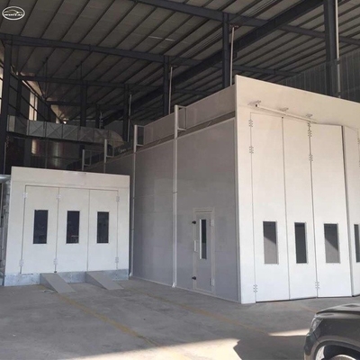 Ukuran internal 15000*5000*5000mm Spray Baking Booth untuk kebutuhan cat truk/bus