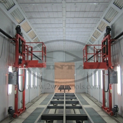 30m Industri Cat Booth Disesuaikan 380V Diesel Pemanasan Untuk Bus Truk