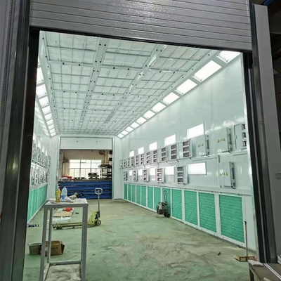 30m Industri Cat Booth Disesuaikan 380V Diesel Pemanasan Untuk Bus Truk