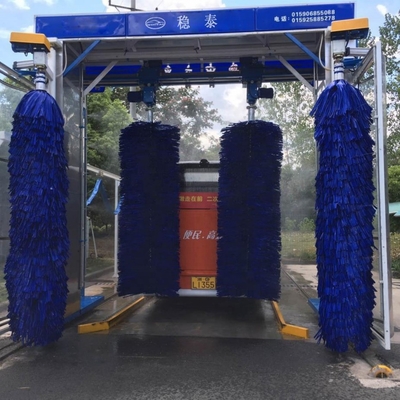 Mesin pembersih bus otomatis Gantry Biru Ukuran 2150*5750*5355mm Disesuaikan