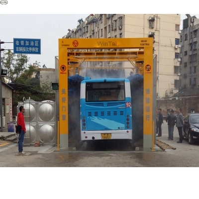 Mesin cuci bus otomatis tipe saluran 14kw untuk pembersihan menyeluruh