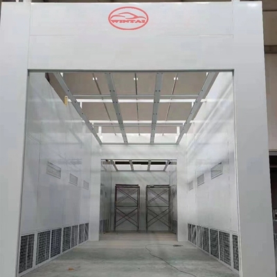 25m Truck Spray Booth Dengan Rockwool Wallboard Dan Berbagai Tidak Ada Kecepatan Beban