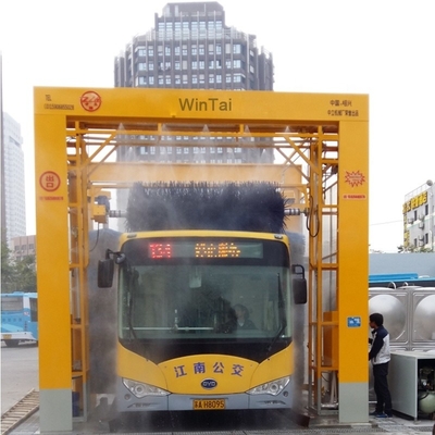 Mesin cuci bus otomatis tipe saluran 14kw untuk pembersihan menyeluruh