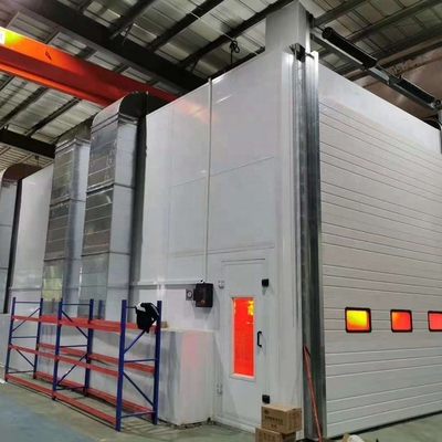 25m Truck Spray Booth Dengan Rockwool Wallboard Dan Berbagai Tidak Ada Kecepatan Beban