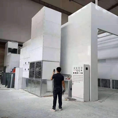 25m Truck Spray Booth Dengan Rockwool Wallboard Dan Berbagai Tidak Ada Kecepatan Beban