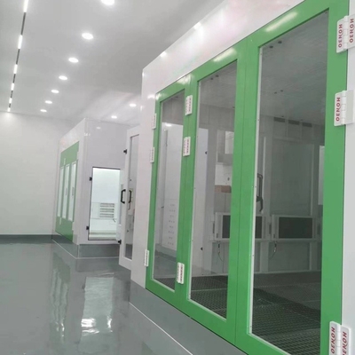 50mm Wall Car Paint Baking Oven 15KW Kecepatan Tinggi Untuk Car Spray Booth
