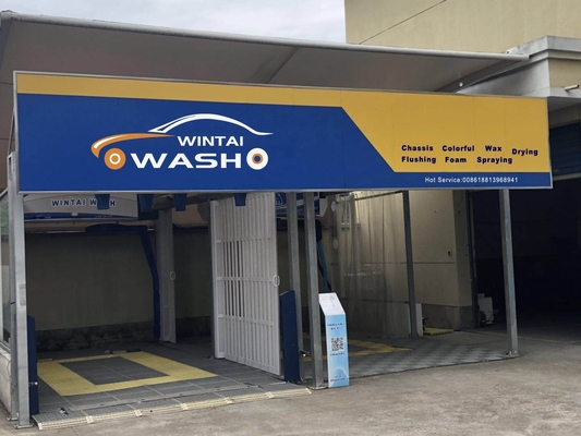Kerangka logam Mesin cuci mobil tanpa sentuh otomatis WT360 150L Konsumsi air