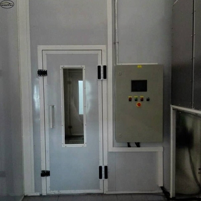 12kw Power Automotive Paint Booth Dengan Aliran Udara 20000m3 Dan Tidak Ada Kecepatan Pemuatan