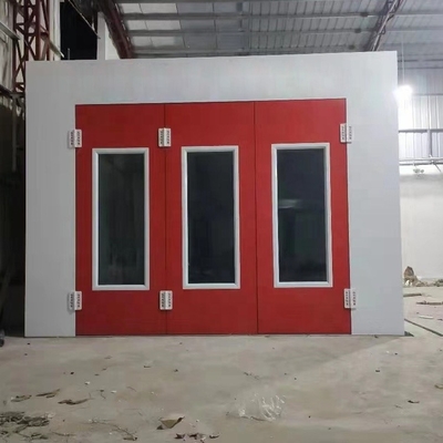 12kw Power Automotive Paint Booth Dengan Aliran Udara 20000m3 Dan Tidak Ada Kecepatan Pemuatan