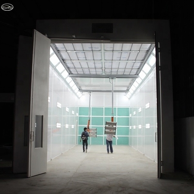 39KW CE Disetujui Industri Semprot Booth Oven untuk Bus Truk Painting Room 15000mm