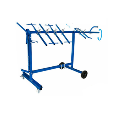 Stabilitas Tinggi Multi Angle Auto Paint Rack Removable Dengan Kapasitas 34kg