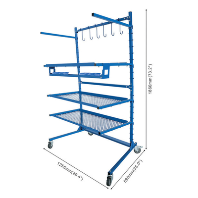 Easy Assembly Car Bumper Paint Stand Adjustable Untuk Perbaikan Dan Lukisan
