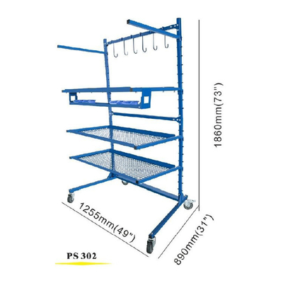 Easy Assembly Car Bumper Paint Stand Adjustable Untuk Perbaikan Dan Lukisan