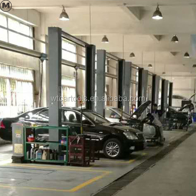 5000KGS 380v 2 Post Car Lift Double Cylinder Hydraulic Untuk SUV Minibus