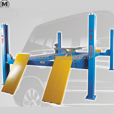 4000kgs Kapasitas Angkat 4 Pos Mobil Angkat 4720mm Panjang 2.2KW Daya Motor