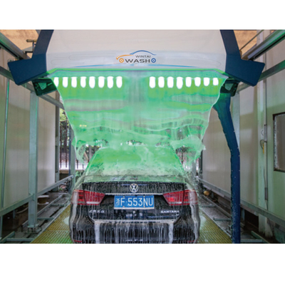 7500*3500*3200mm Metal Touchless Car Washer Tanpa Sikat AC380V 100Bar Tekanan