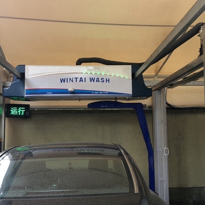 Blue Full Automatic Touchless Car Wash System WT390 380V Operasi Keamanan