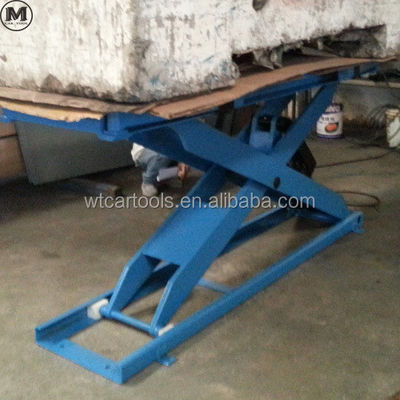 50Hz atau 60Hz Frekuensi Movable Low Rise Mobile Mini Car Lift