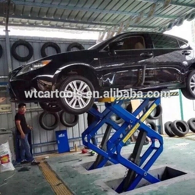 45 detik waktu angkat gunting mobil portabel lift untuk peralatan garasi 3,5 ton