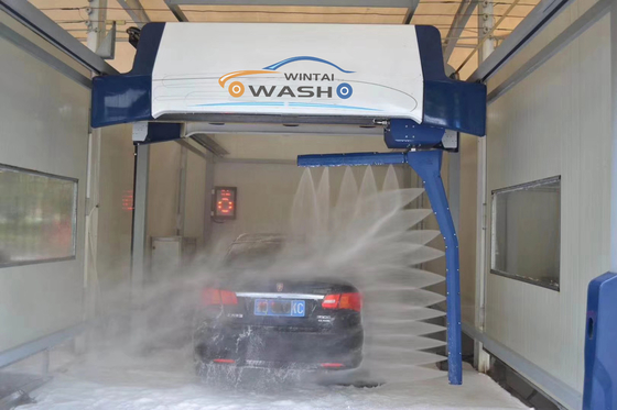Otomatis 25KW Touch Free Car Wash Machine T9 1160mm*470mm*1350mm Untuk Stasiun Kimia