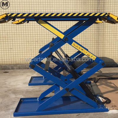 61"/1550mm Panjang Platform 3 Ton Mobil Portable Lift Dengan Silinder Ganda