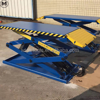 61"/1550mm Panjang Platform 3 Ton Mobil Portable Lift Dengan Silinder Ganda