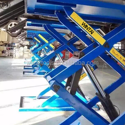 61"/1550mm Panjang Platform 3 Ton Mobil Portable Lift Dengan Silinder Ganda