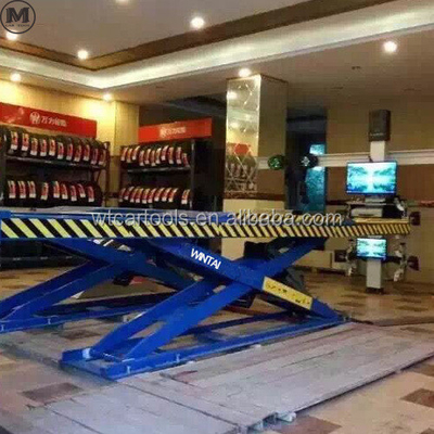 Jenis Inground Portable Car Lift Hydraulic dengan Wheel Alignment