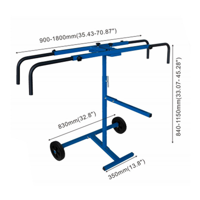 88*30.5*11cm Rack Cat Otomotif yang Bisa Disesuaikan Untuk Polishing Bumper