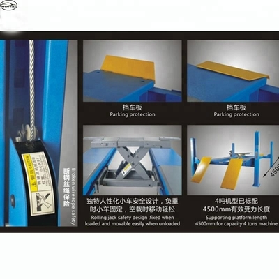 Ramp mobil hidrolik dengan daya motor 2,2KW dan ketinggian angkat jack sekunder 480mm