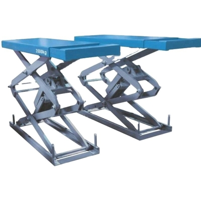 1510mm Panjang Platform Hydraulic Scissor Car Lift 220v 2.2kw Untuk Kendaraan 4000kg