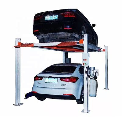 Lift Parkir Empat Tiang untuk Lift Kendaraan Jumlah Muat 12 Unit Biaya Perawatan Rendah