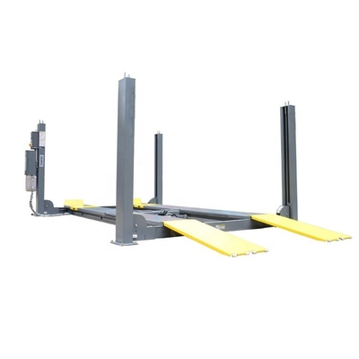 4500kgs Empat Pos Mobil Lift 1700mm Tinggi Lifting Dengan Wheel Alignment