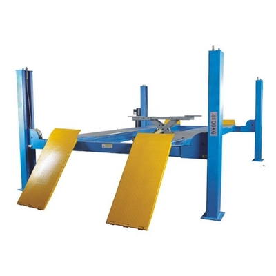 4500kgs Empat Pos Mobil Lift 1700mm Tinggi Lifting Dengan Wheel Alignment