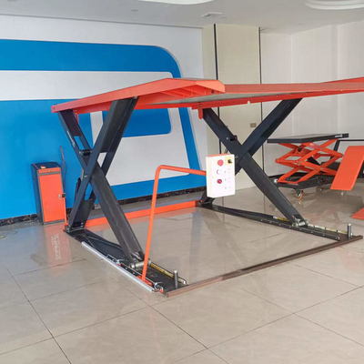 2.2KW Motor Double Deck Scissor Car Parking Lift Untuk Ukuran Mobil 5000mm * 2000mm * 1900mm
