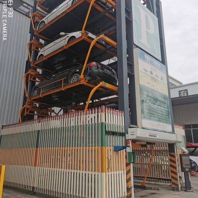 Motor Chain Drive Vertikal Rotary Parking Lift Untuk Multi-story 40 Ton Kapasitas