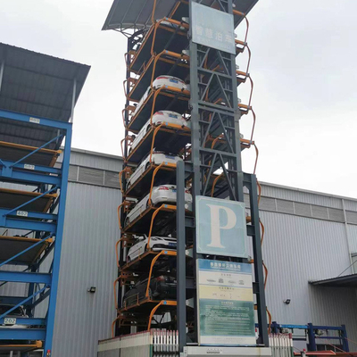Motor Chain Drive Vertikal Rotary Parking Lift Untuk Multi-story 40 Ton Kapasitas